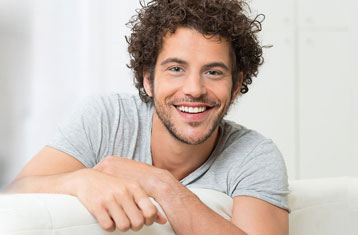 Happy Man on a Couch